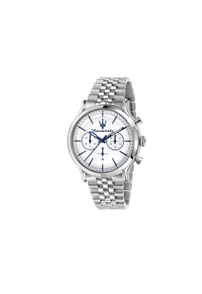 Maserati Epoca Cronografo bianco 42mm – cinturino jubilee