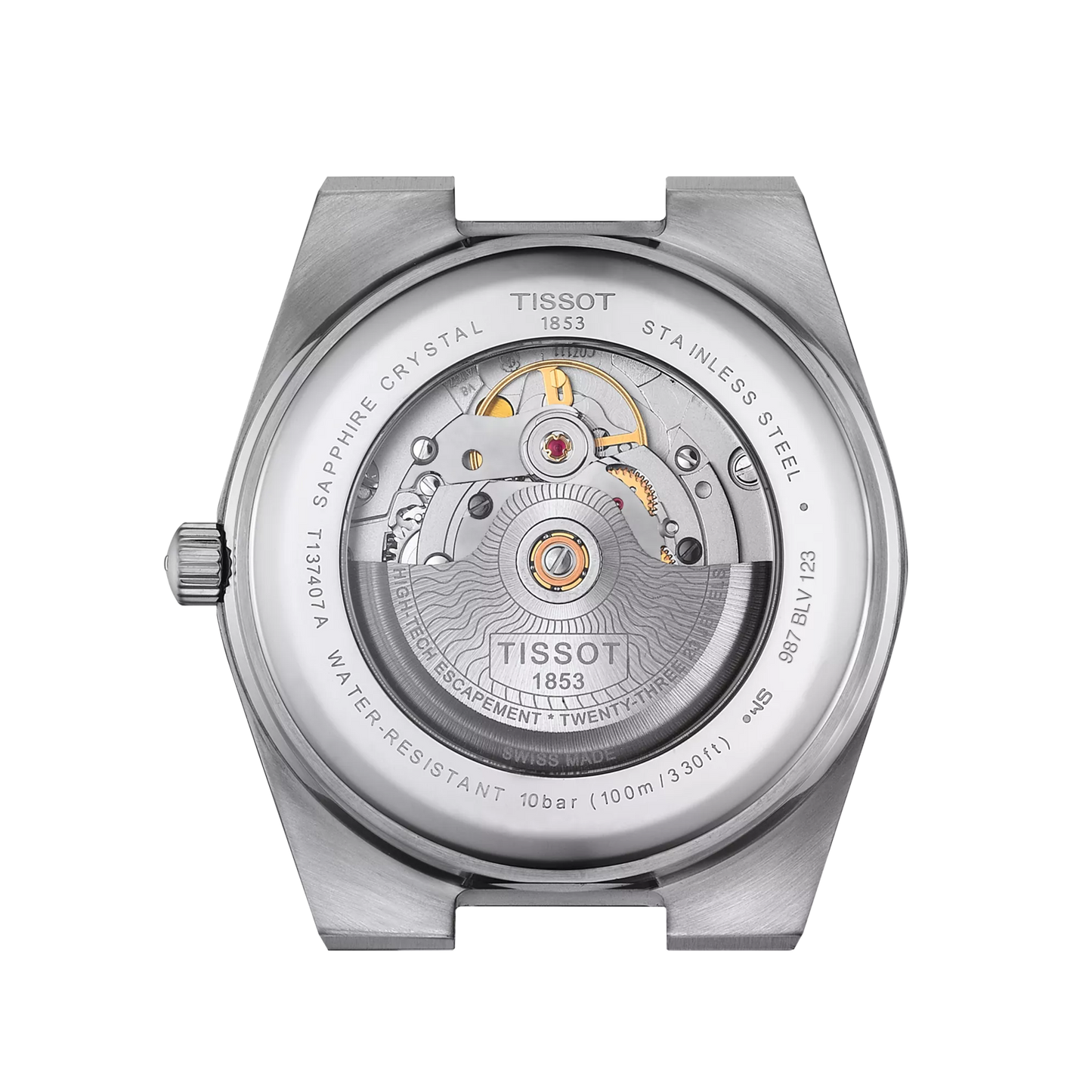 Tissot PRX Powermatic 80 T137.407.11.091.00 – Orologio automatico verde 40 mm, cassa acciaio, vetro zaffiro, fondello a vista