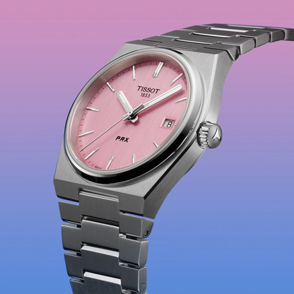 Tissot PRX 35mm – Orologio Quarzo Swiss Made, Quadrante Rosa, Acciaio, Ref. T137.210.11.331.00
