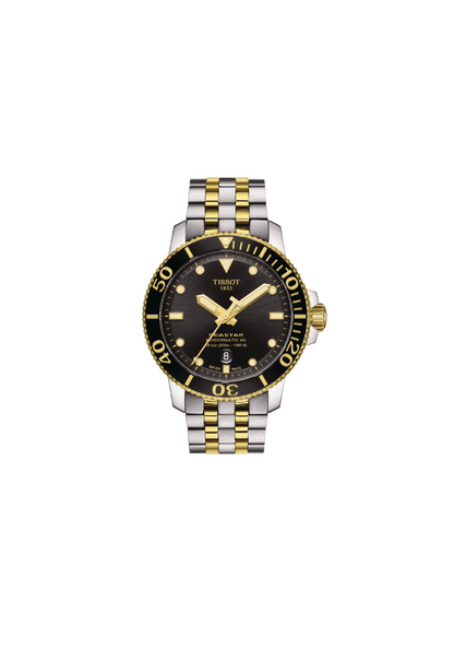 Tissot Seastar 1000 Automatic – Swiss Made, Nero e Oro, 43mm, Ref. T120.407.22.051.00