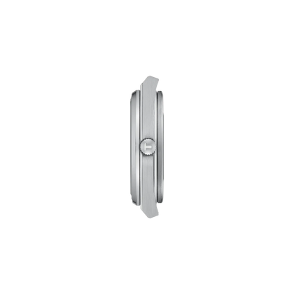 Tissot PRX 40mm Quartz Swiss Made T137.410.17.011.00 Orologio Uomo Quadrante Bianco Cinturino Gomma Bianca