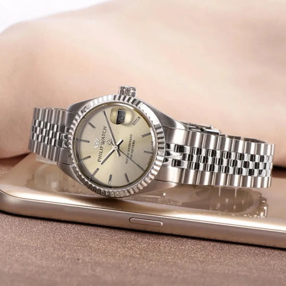 Philip Watch Caribe – Quarzo Swiss Made, quadrante avorio, 31mm – R8253597548