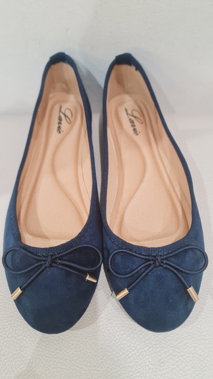 Ballerine Classiche in Faux Suede con Fiocco Elegante
