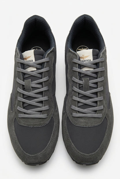 Sneakers Areonautica MilitareSneakers Uomo Aeronautica Militare - Blu Notte e Grigio Scura con Dettagli Iconici