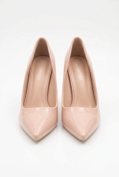 Décolleté Classiche a Punta in Vernice Rosa Nude