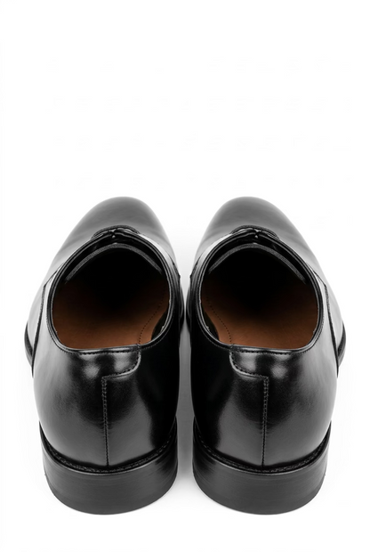 Scarpe Stringate Eleganti da Uomo in Pelle Nera