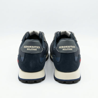 Sneakers Areonautica MilitareSneakers Uomo Aeronautica Militare - Blu Notte e Grigio Scura con Dettagli Iconici
