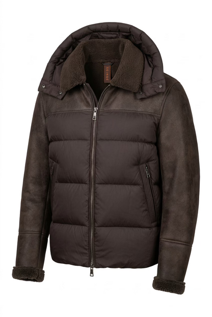 Seinse giacca Piumino Suede con Interno in Teddy –