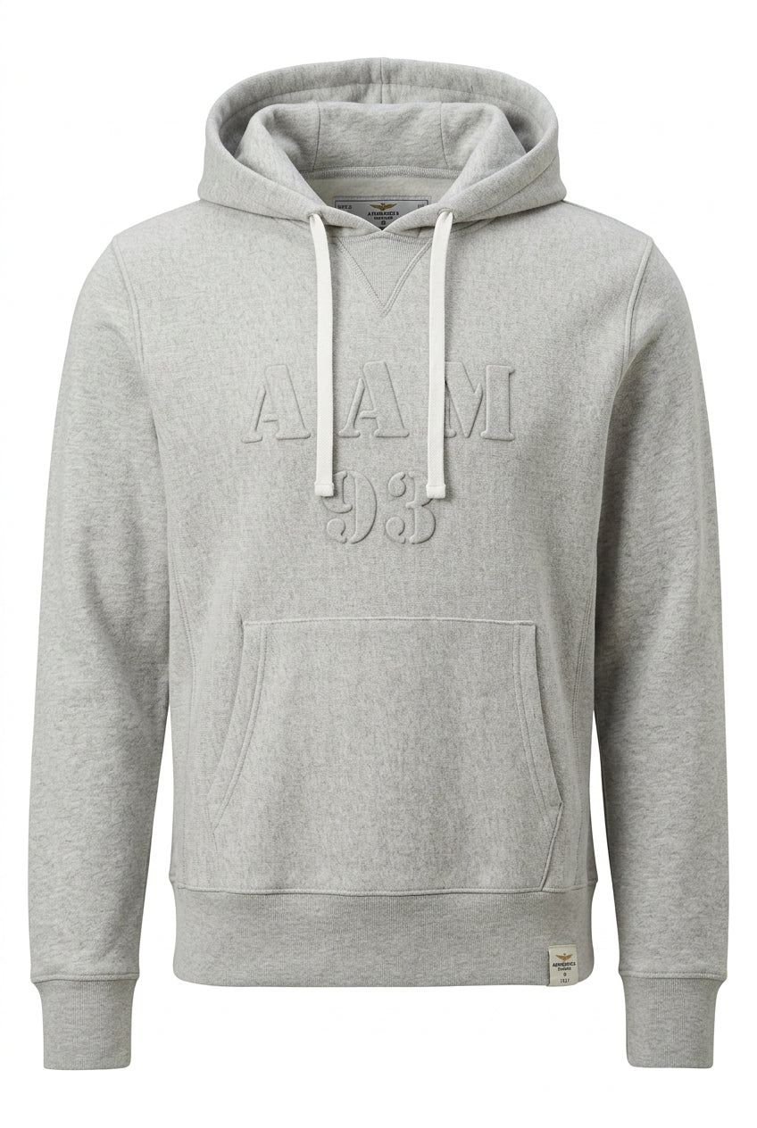 Felpa con Cappuccio Aeronautica Militare_grigio